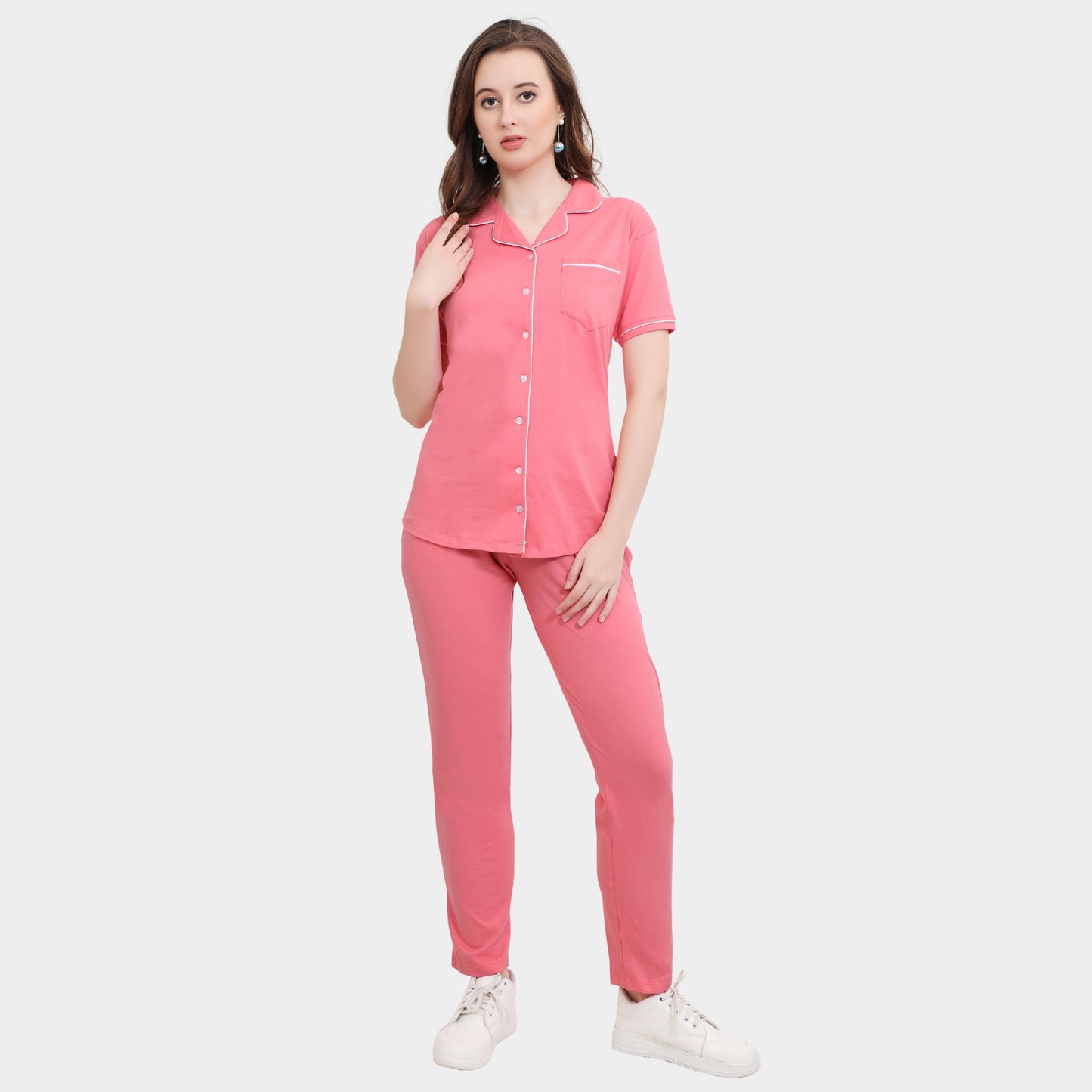 Plain Full Length Night Gown