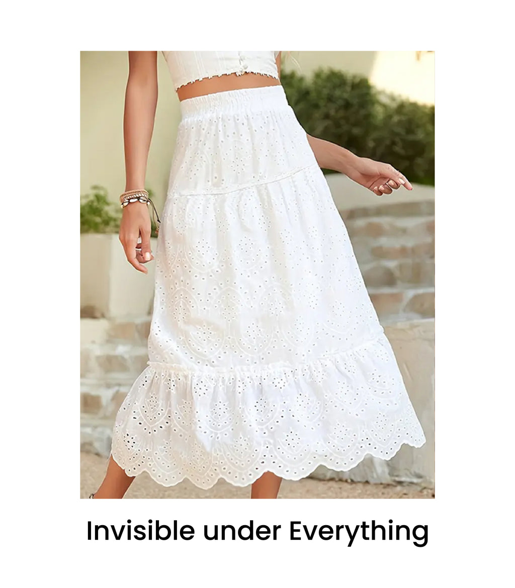 Bamboo Spandex Mid Rise Under Skirt Under Dress Shorts