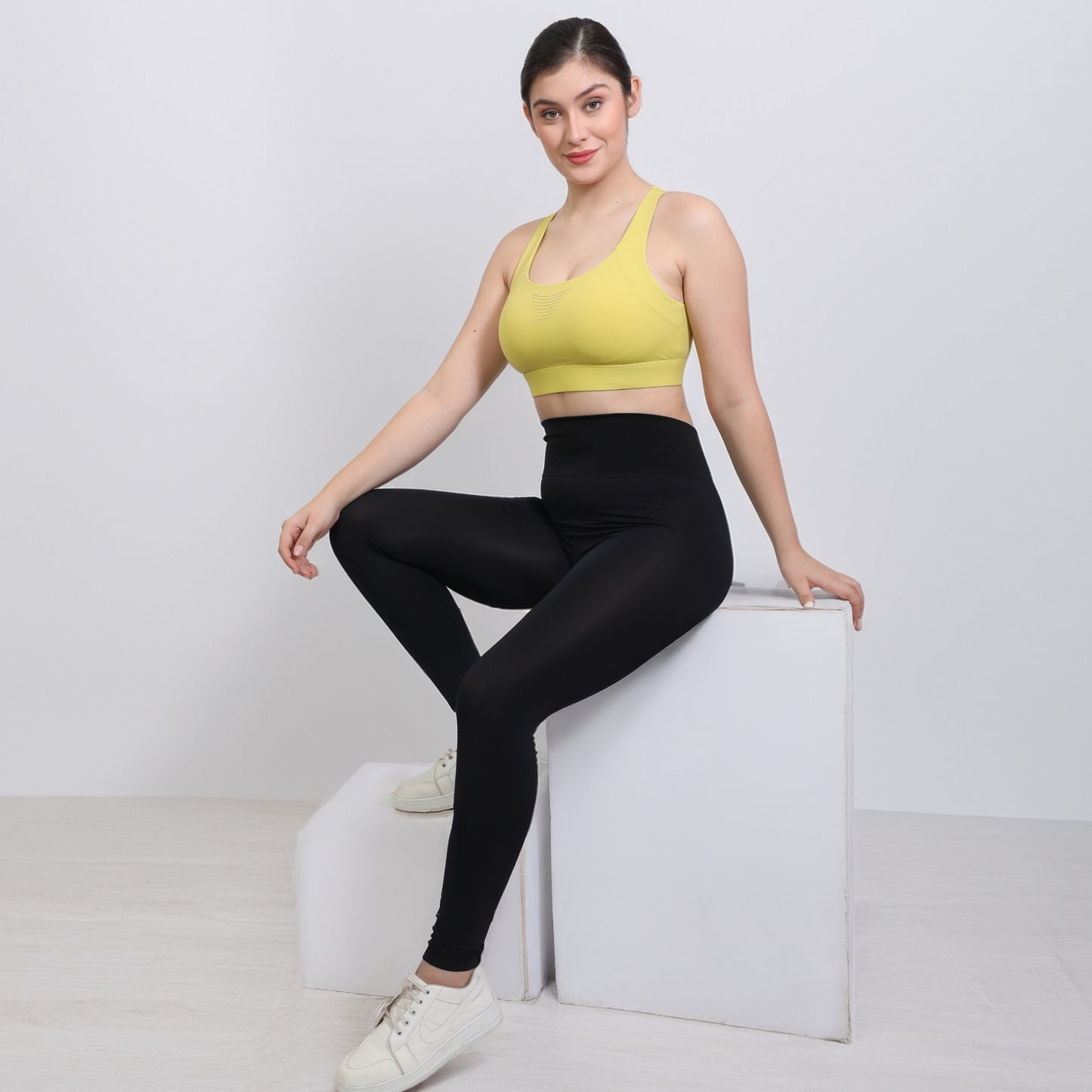 High Impact Strappy Criss Cross Back Workout Sports Bra