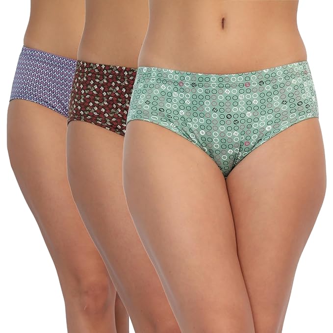 Cotton Hipster Panties Combo - Pack of 3