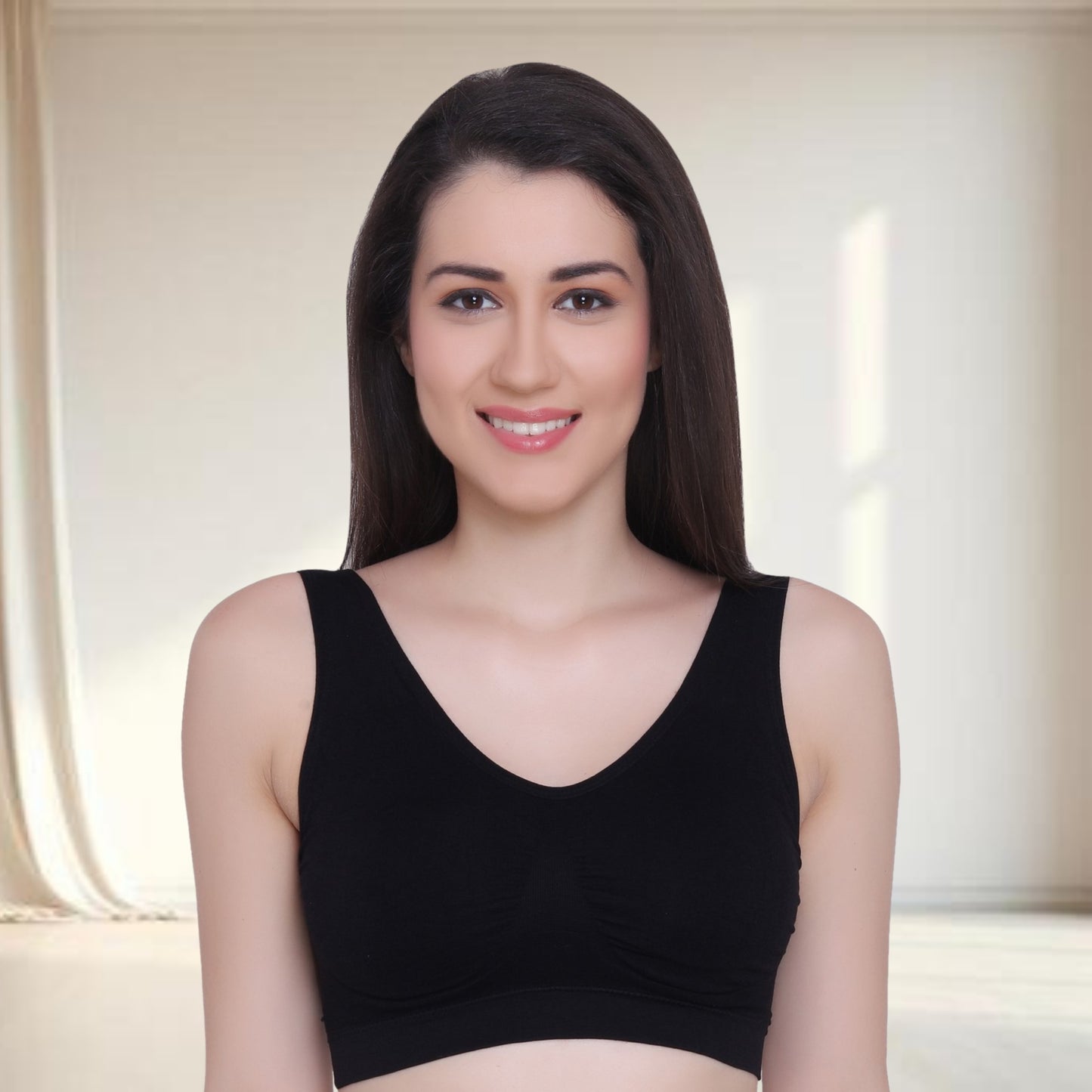 Seamless Stretchy Low Impact Yoga Workout Bra