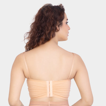 Strapless Multi-Way with Back Hook Closure and Removable Straps