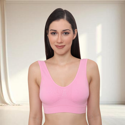 Seamless Stretchy Low Impact Yoga Workout Bra
