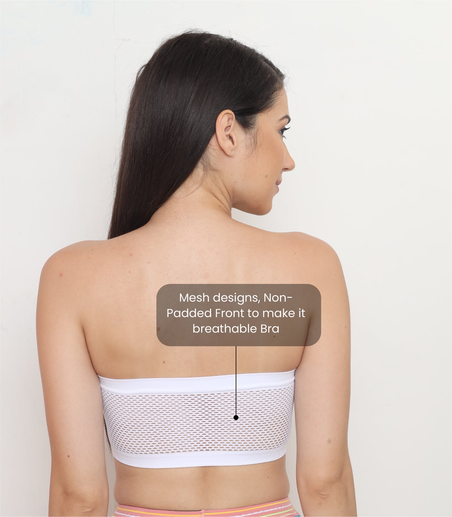 Seamless, Strapless, Full Coverage, Non-Wired Tube Bra
