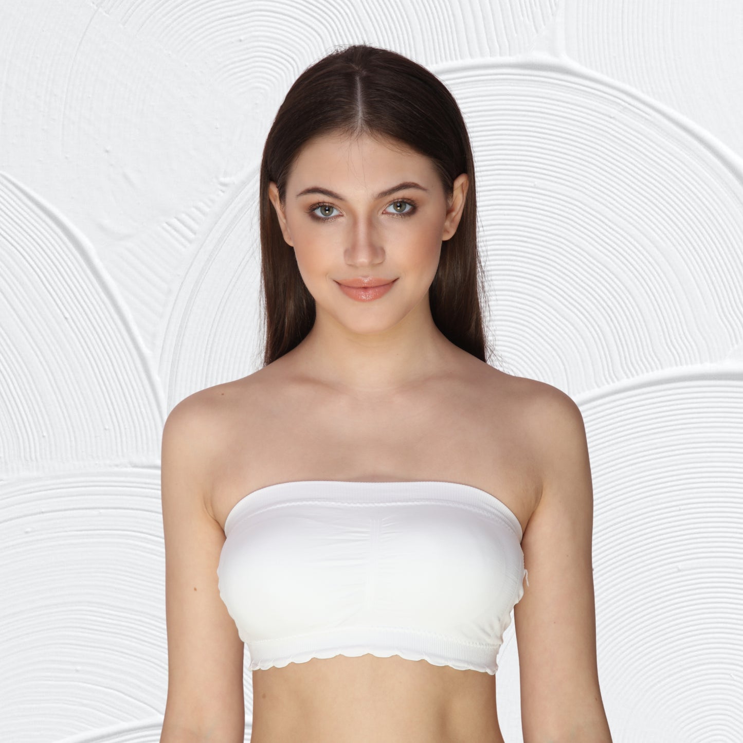 Padded Wire Free Stretchable Seamless Strapless Breathable Pull On Bralette Bras