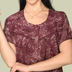 Printed Full-Length Night Gown