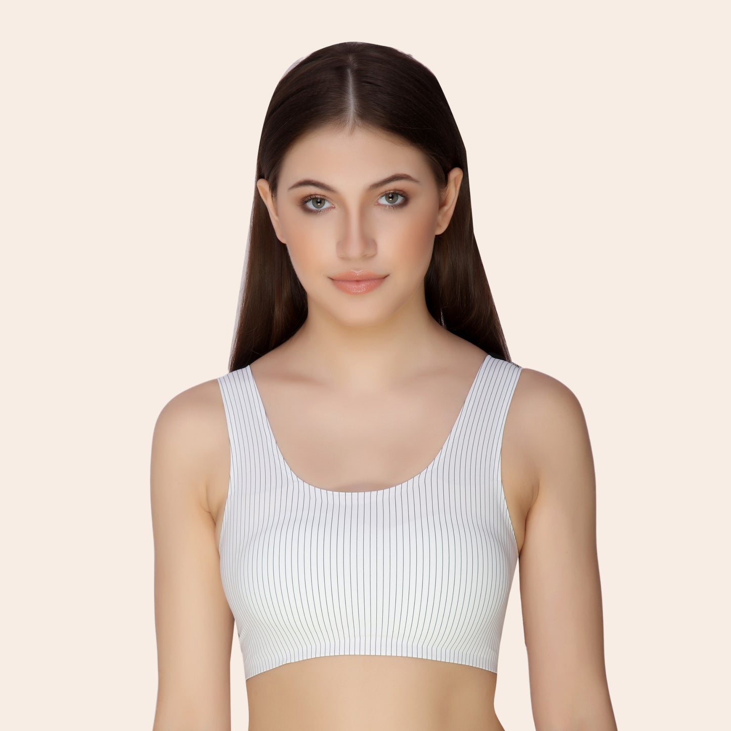 Nylon Elastane Ice Silk Non Wired Seamless Removable Pads Everyday Bra