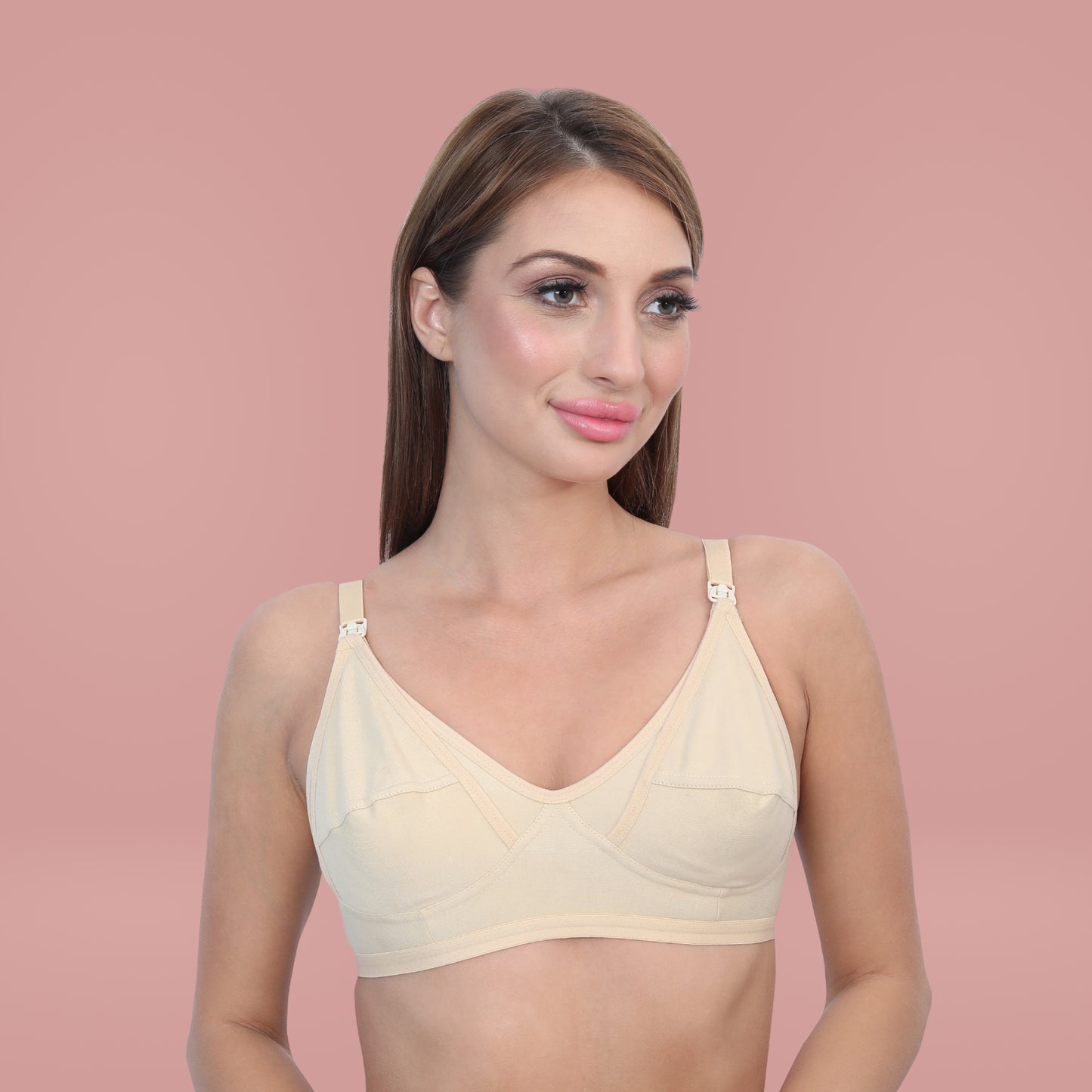 Cotton Non Padded Non Wired Full Coverage Maternity Bra