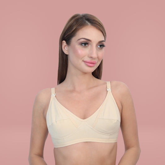Cotton Non Padded Non Wired Full Coverage Maternity Bra