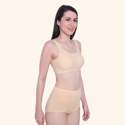 High Waist Full Coverage Brief Panty