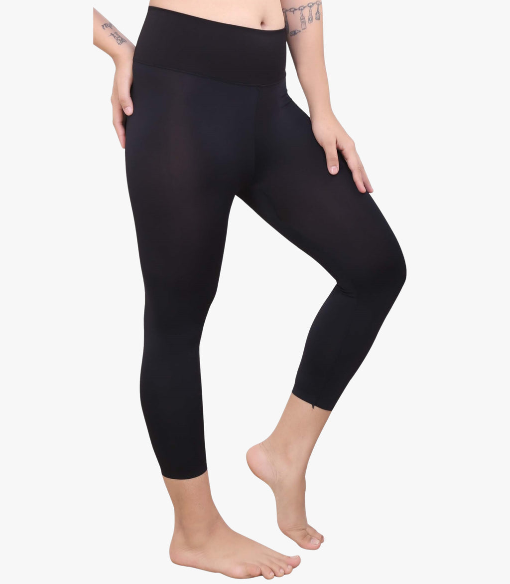 Nylon Spandex High Waist Ankle Length Legging