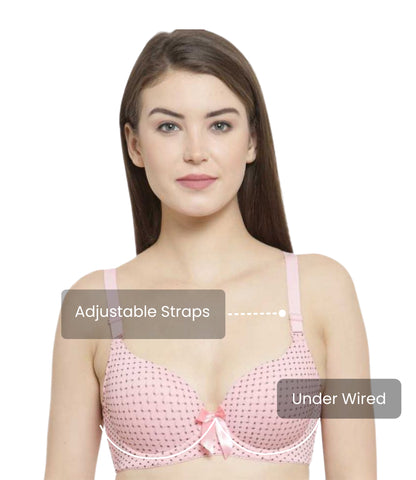 Women's Lace Padded Underwire Push Up Bra