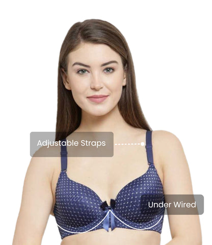 Women's Lace Padded Underwire Push Up Bra