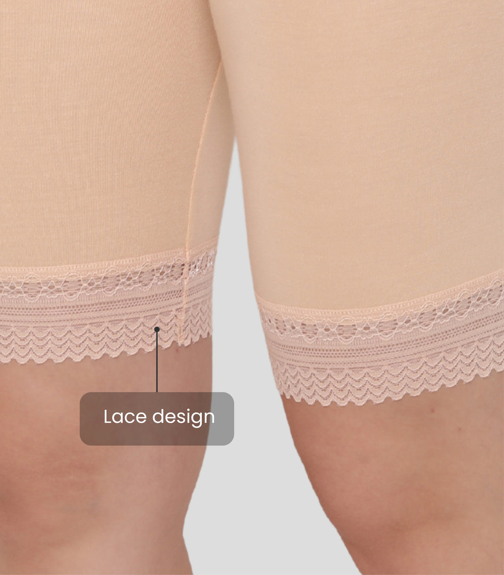 Bamboo Spandex Mid Rise Under Skirt Under Dress Shorts