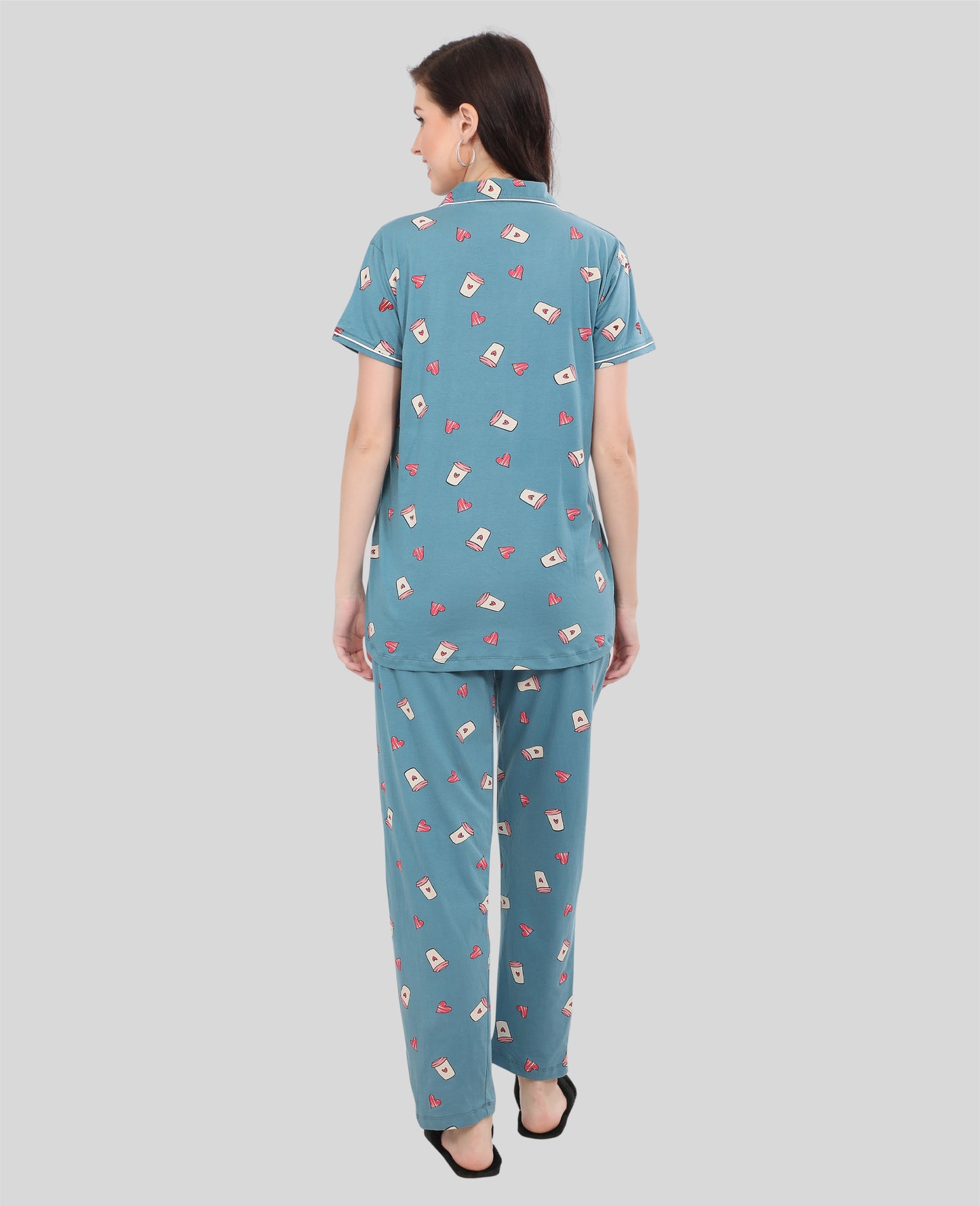 Printed Full Length Night Gown