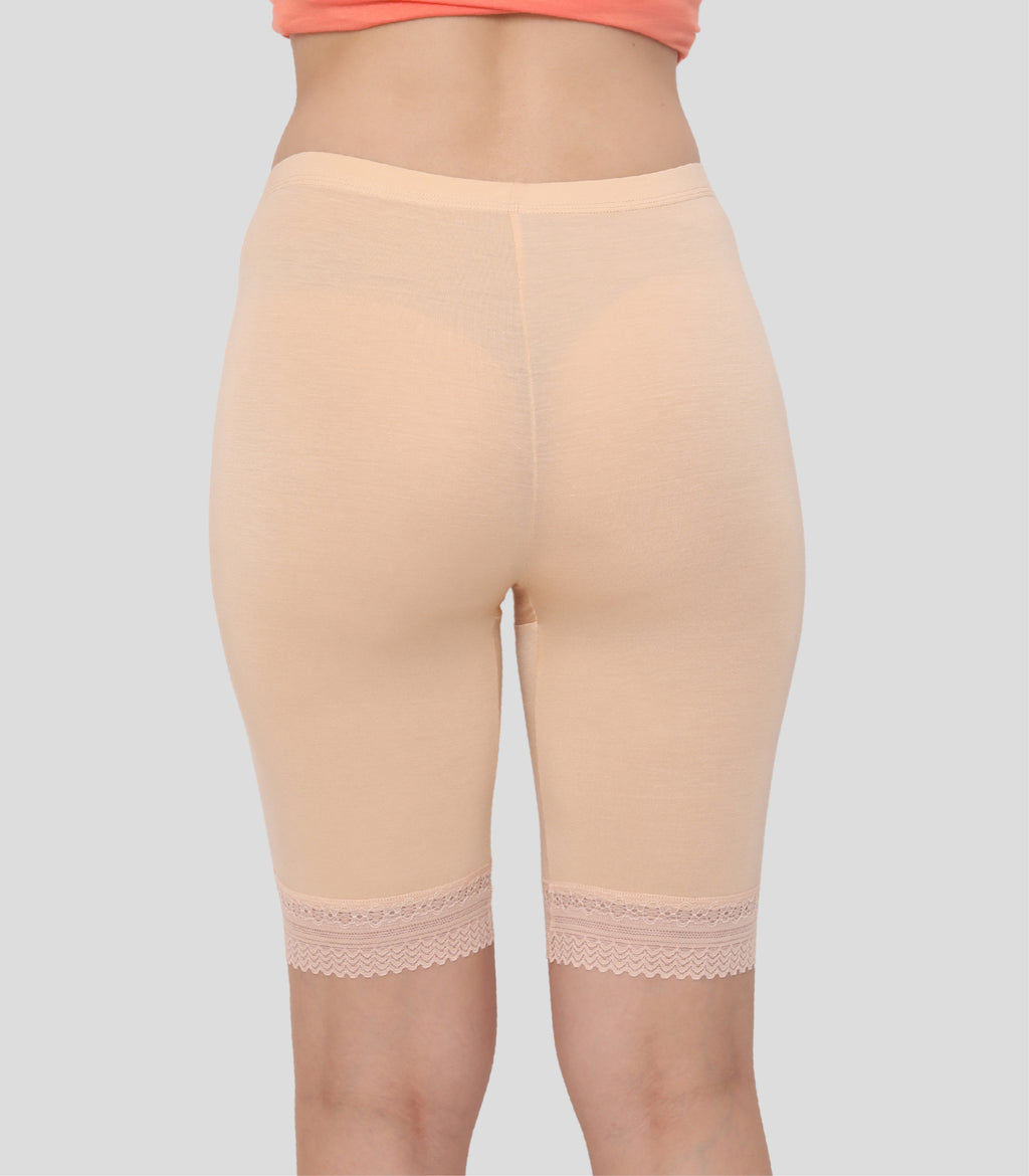 Bamboo Spandex Mid Rise Under Skirt Under Dress Shorts