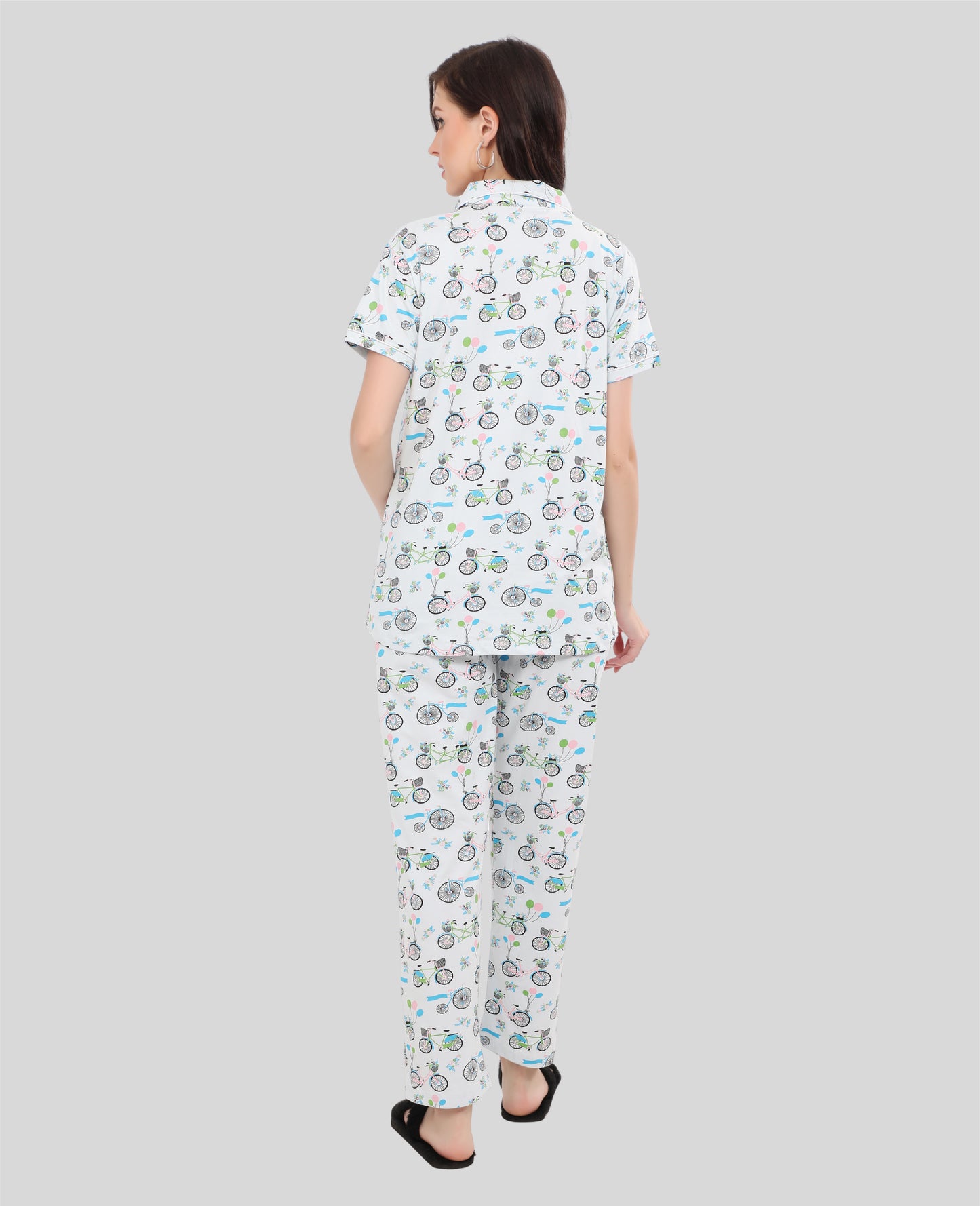 Printed Full Length Night Gown