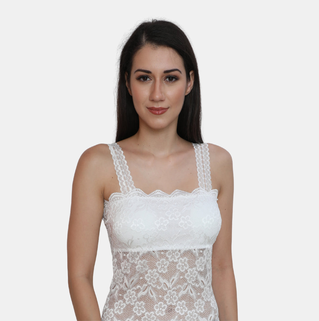 Lightly Padded Floral Lace Camisole