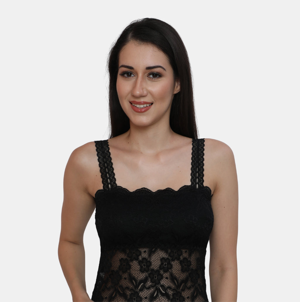 Lightly Padded Floral Lace Camisole