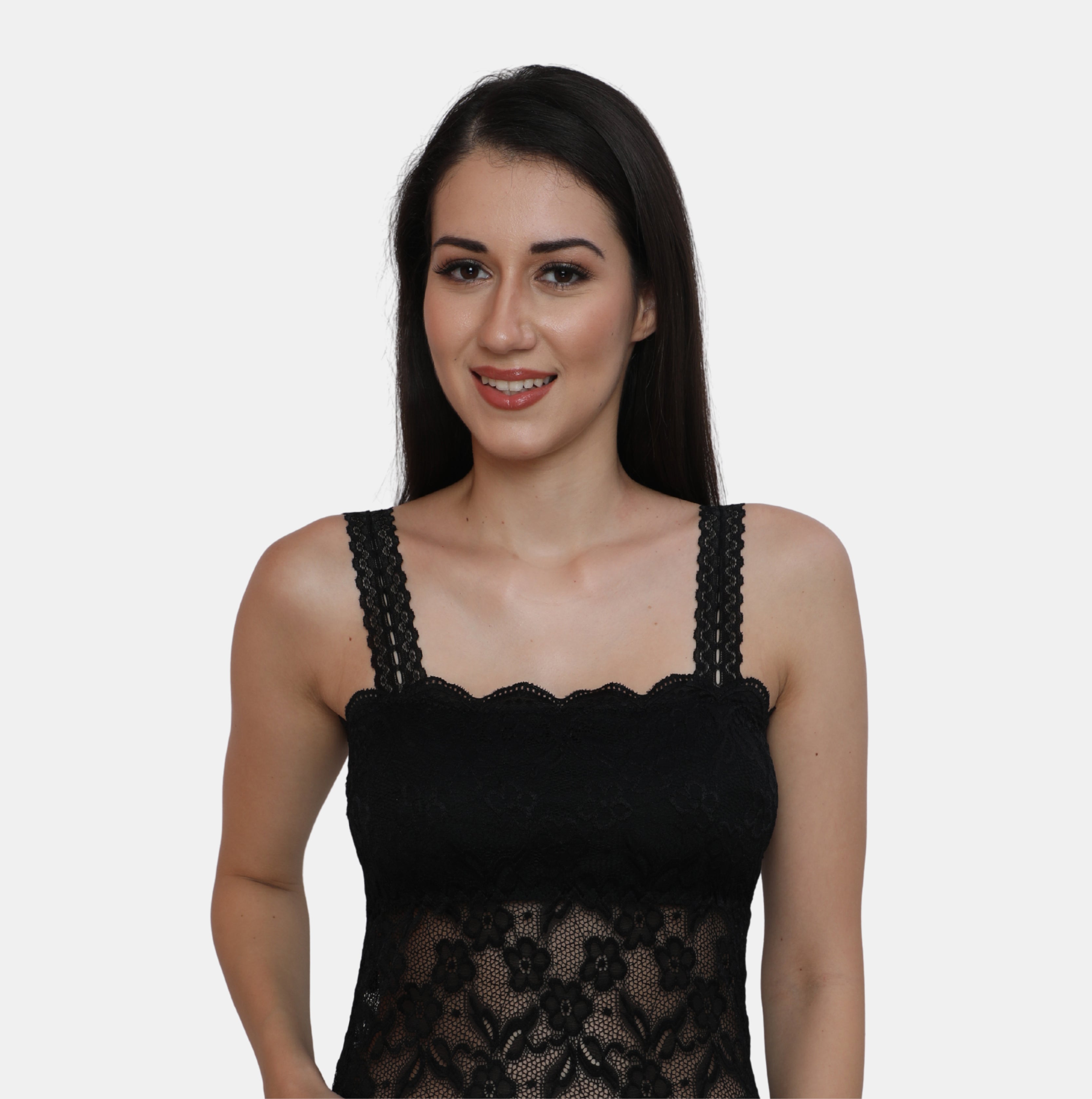 Lightly Padded Floral Lace Camisole
