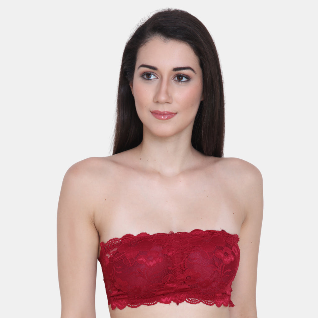 Strapless Padded Seamless Hook Closure Bra