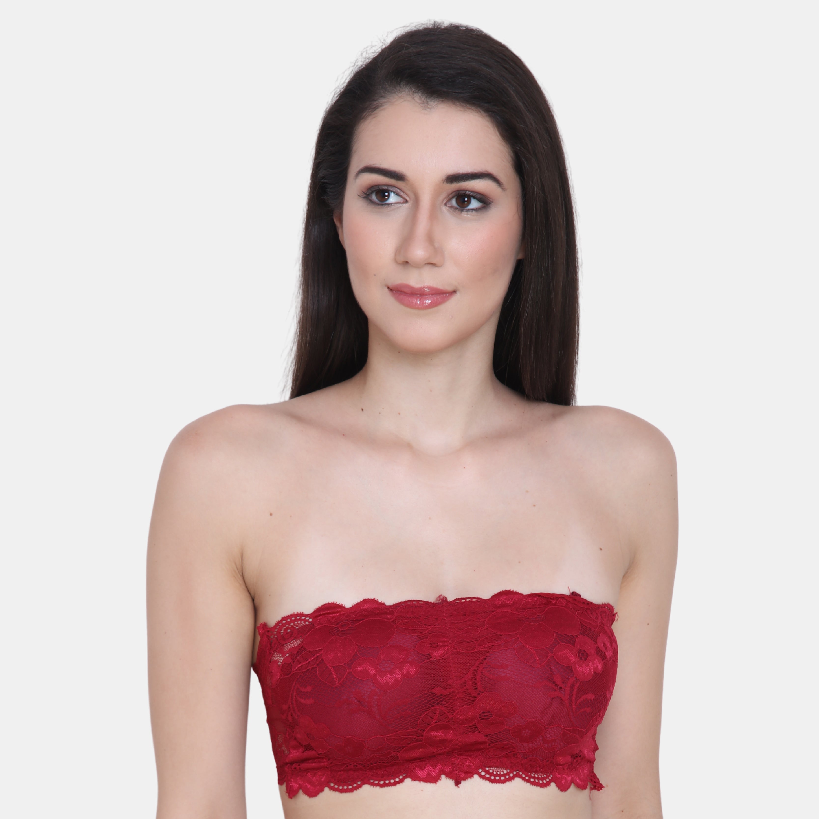 Strapless Padded Seamless Hook Closure Bra