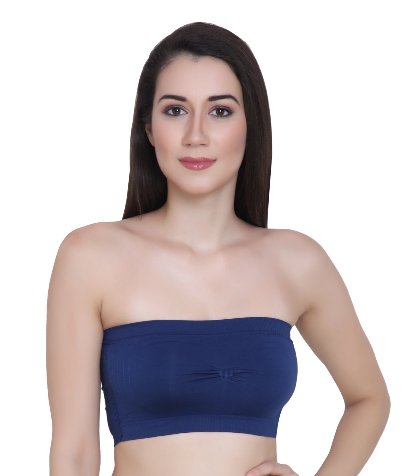 Everyday Wear Padded Tube Bra Wire Free Stretchable Strapless Bandeau Bras