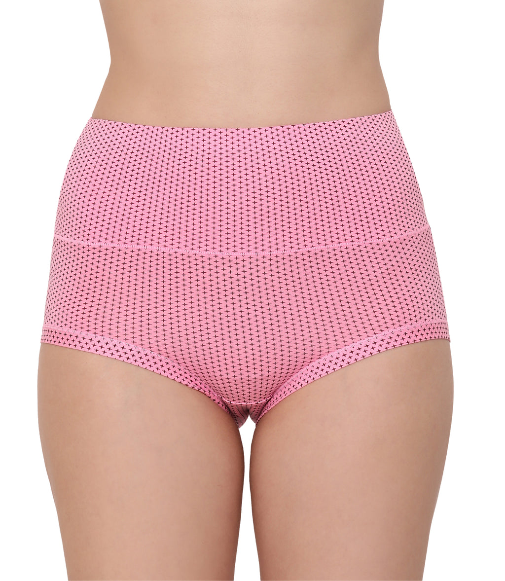 Cotton Spandex Tummy Control High Waist Panties