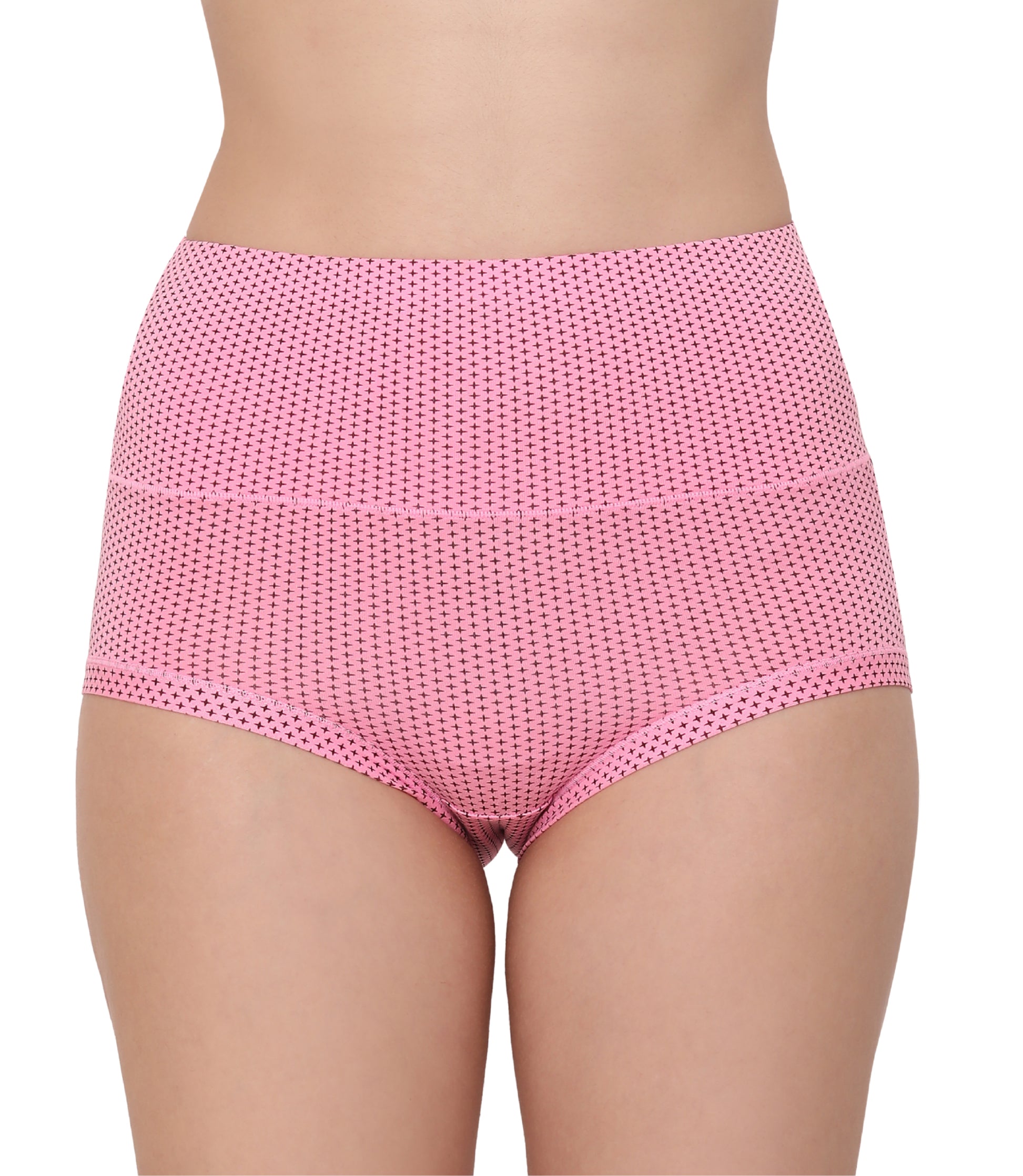 Cotton Spandex Tummy Control High Waist Panties