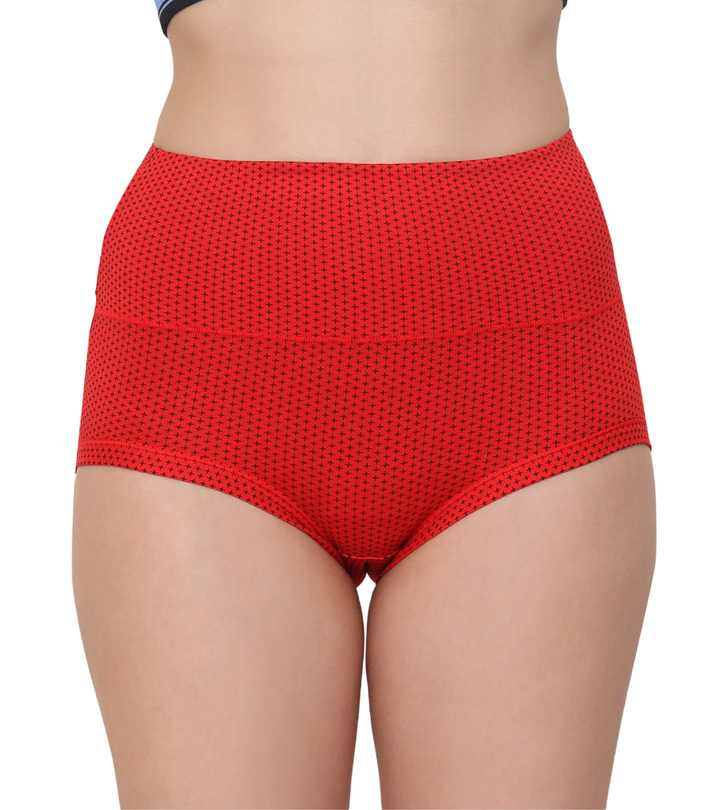 Cotton Spandex Tummy Control High Waist Panties