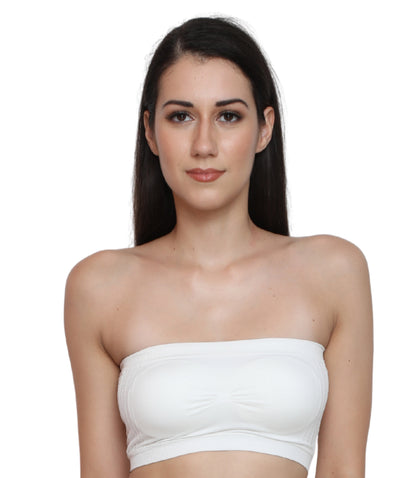 Everyday Wear Padded Tube Bra Wire Free Stretchable Strapless Bandeau Bras