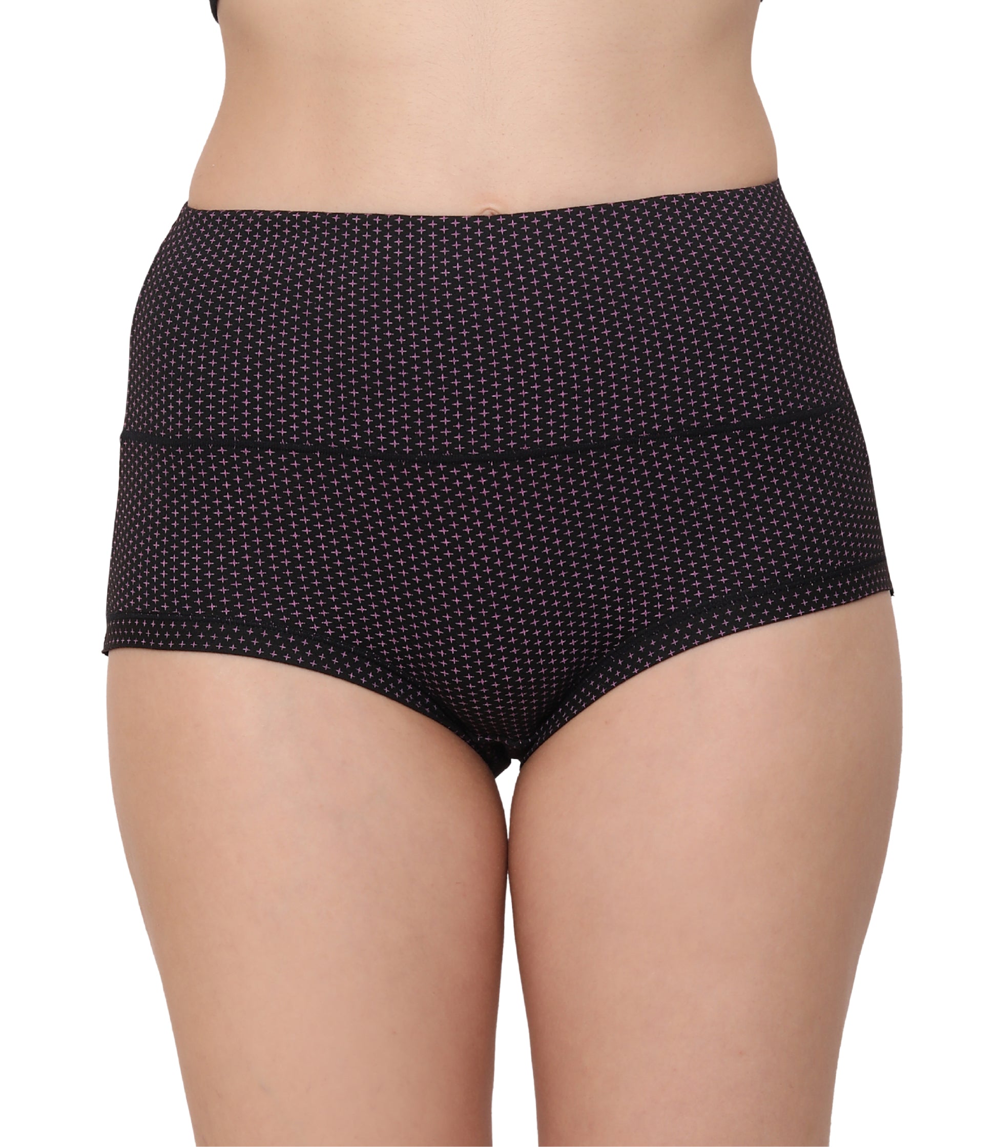 Cotton Spandex Tummy Control High Waist Panties