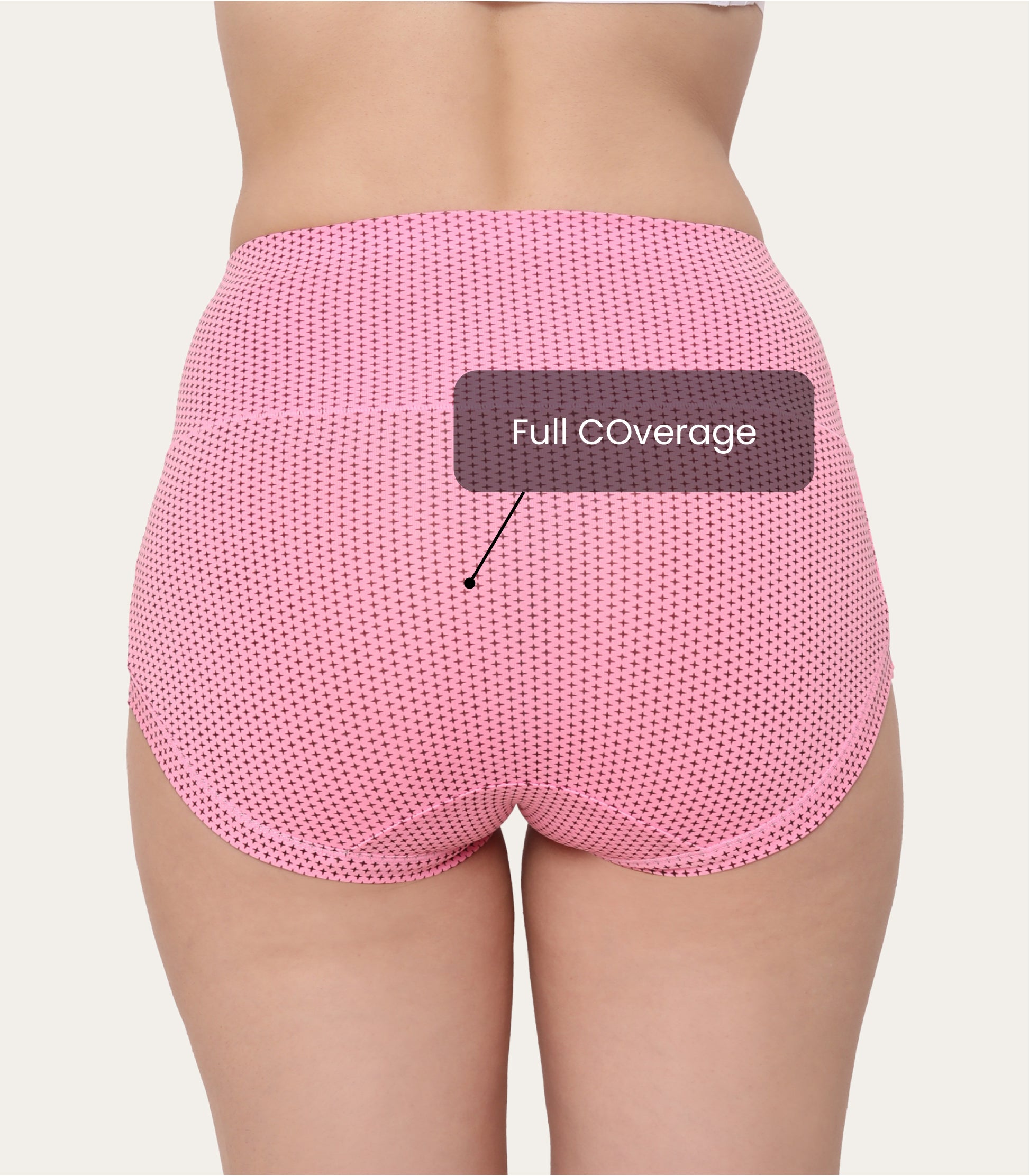 Cotton Spandex Tummy Control High Waist Panties