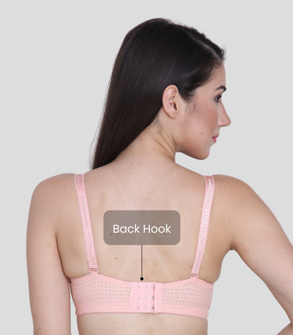 Cotton Nylon Elastane Padded Underwire Adjustable Straps Push Up Bra