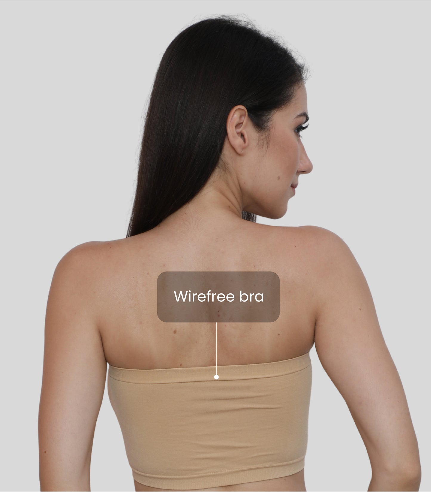 Everyday Wear Padded Tube Bra Wire Free Stretchable Strapless Bandeau Bras