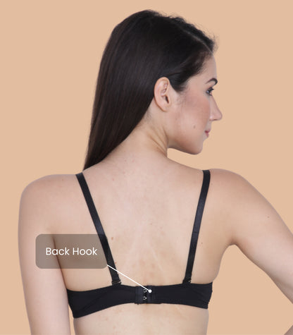 Nylon Spandex, Padded, Underwired, Push Up Bra for Women