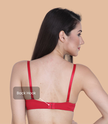 Nylon Spandex, Padded, Underwired, Push Up Bra for Women