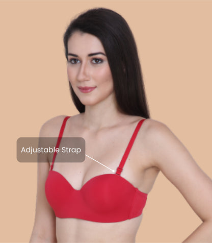 Nylon Spandex, Padded, Underwired, Push Up Bra for Women