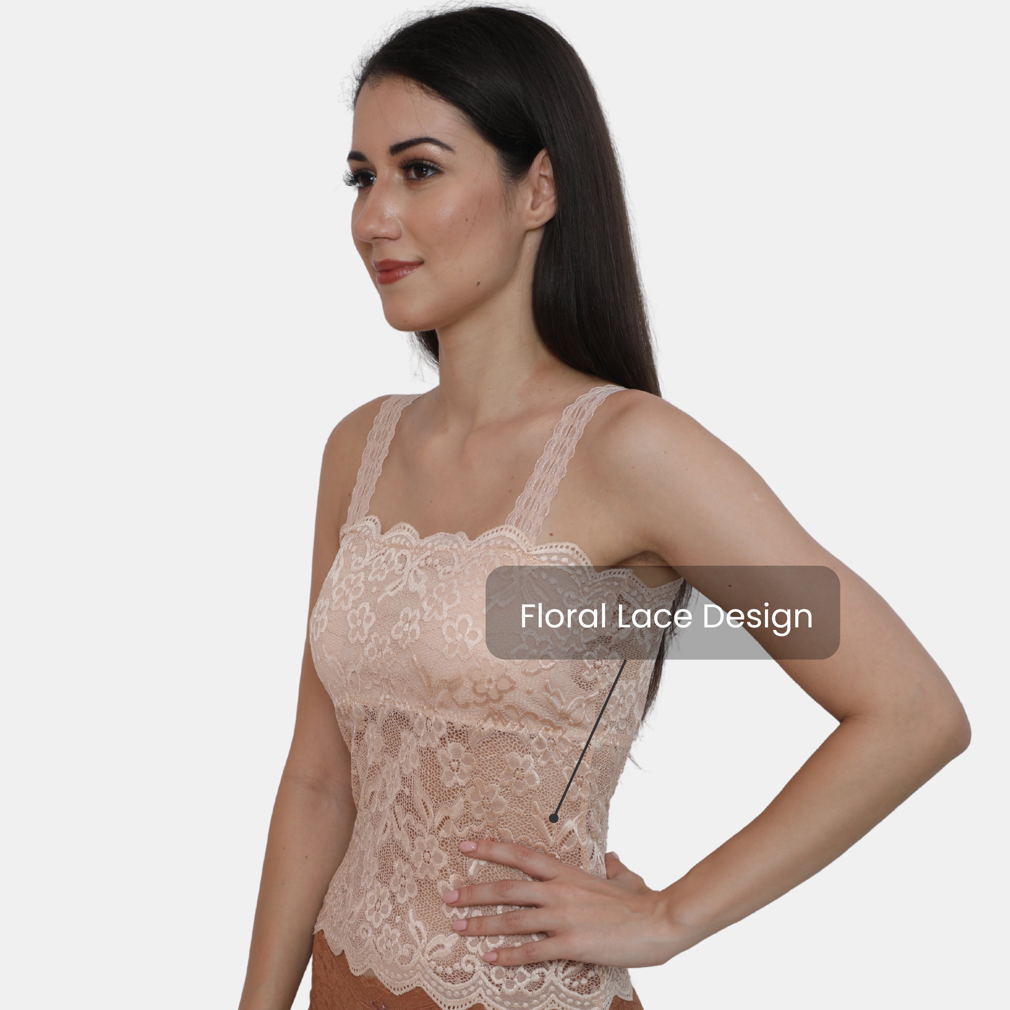 Floral Lace Padded Camisole