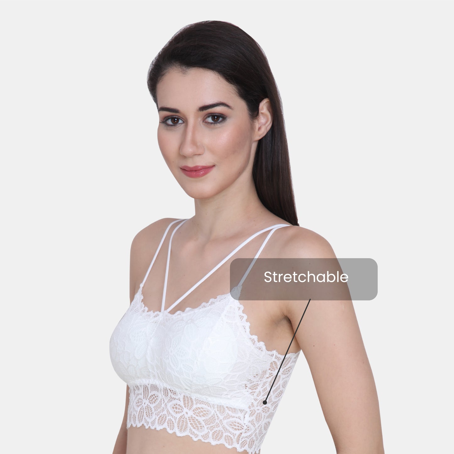 Stretchable Spaghetti Straps Bralette