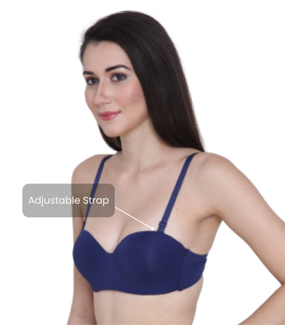 Nylon Spandex, Padded, Underwired, Push Up Bra for Women