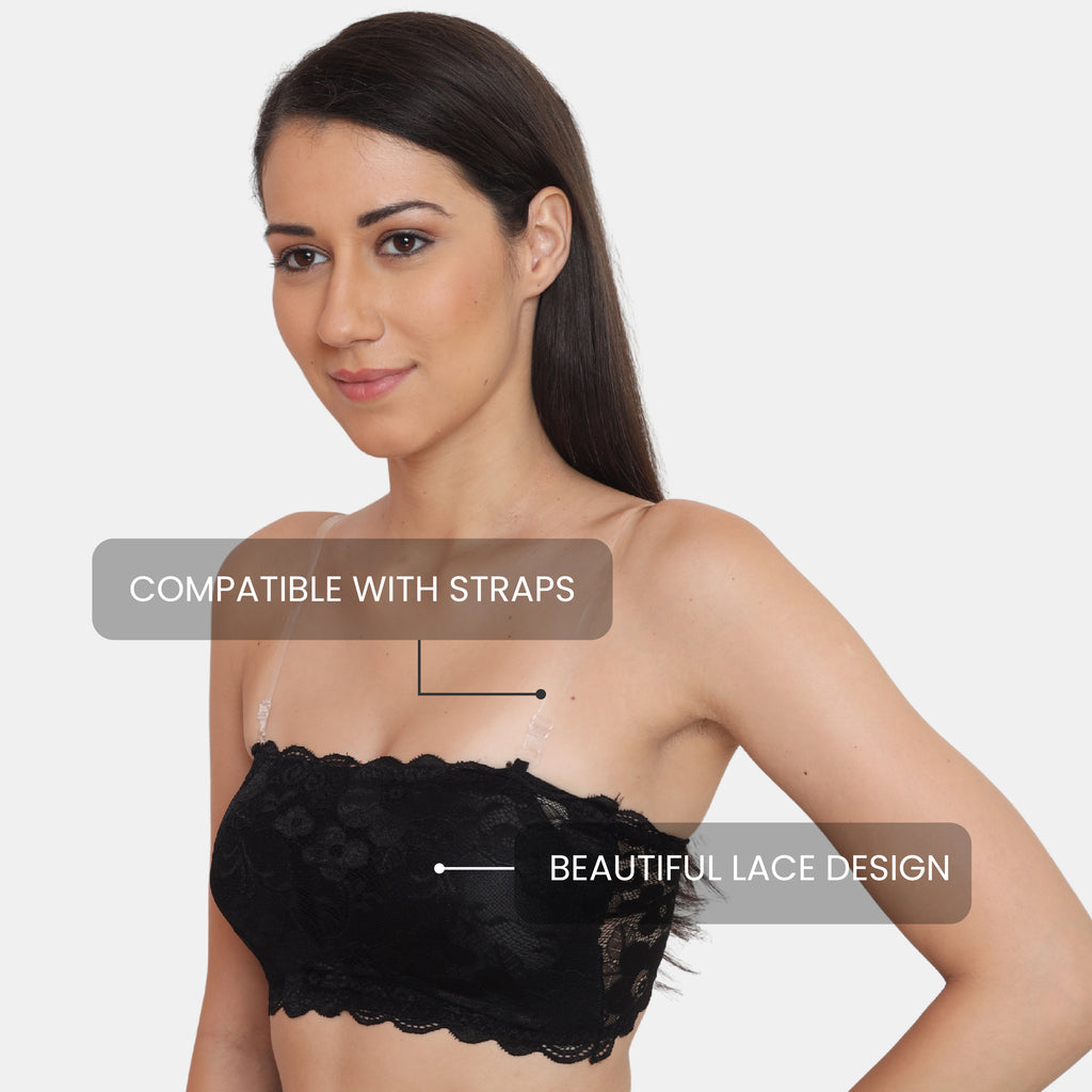 Strapless Padded Seamless Hook Closure Bra