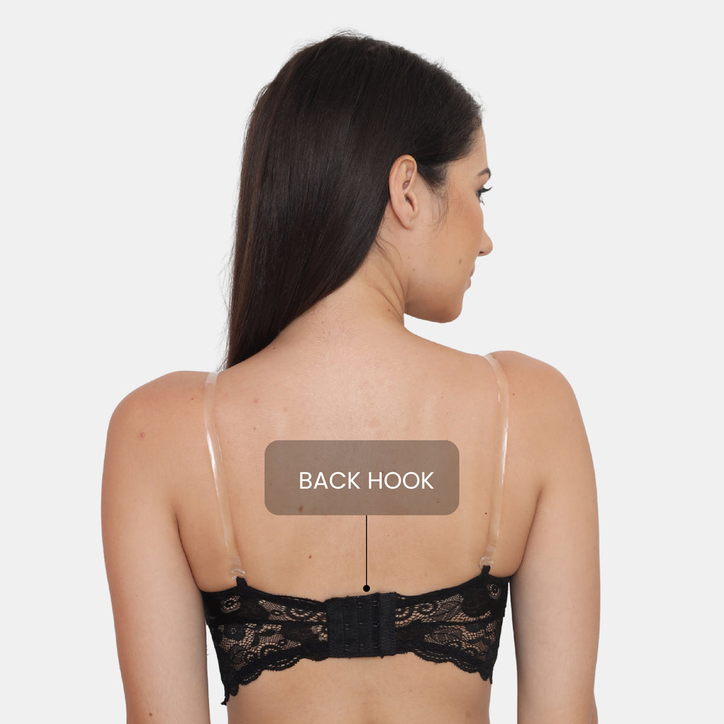 Strapless Padded Seamless Hook Closure Bra