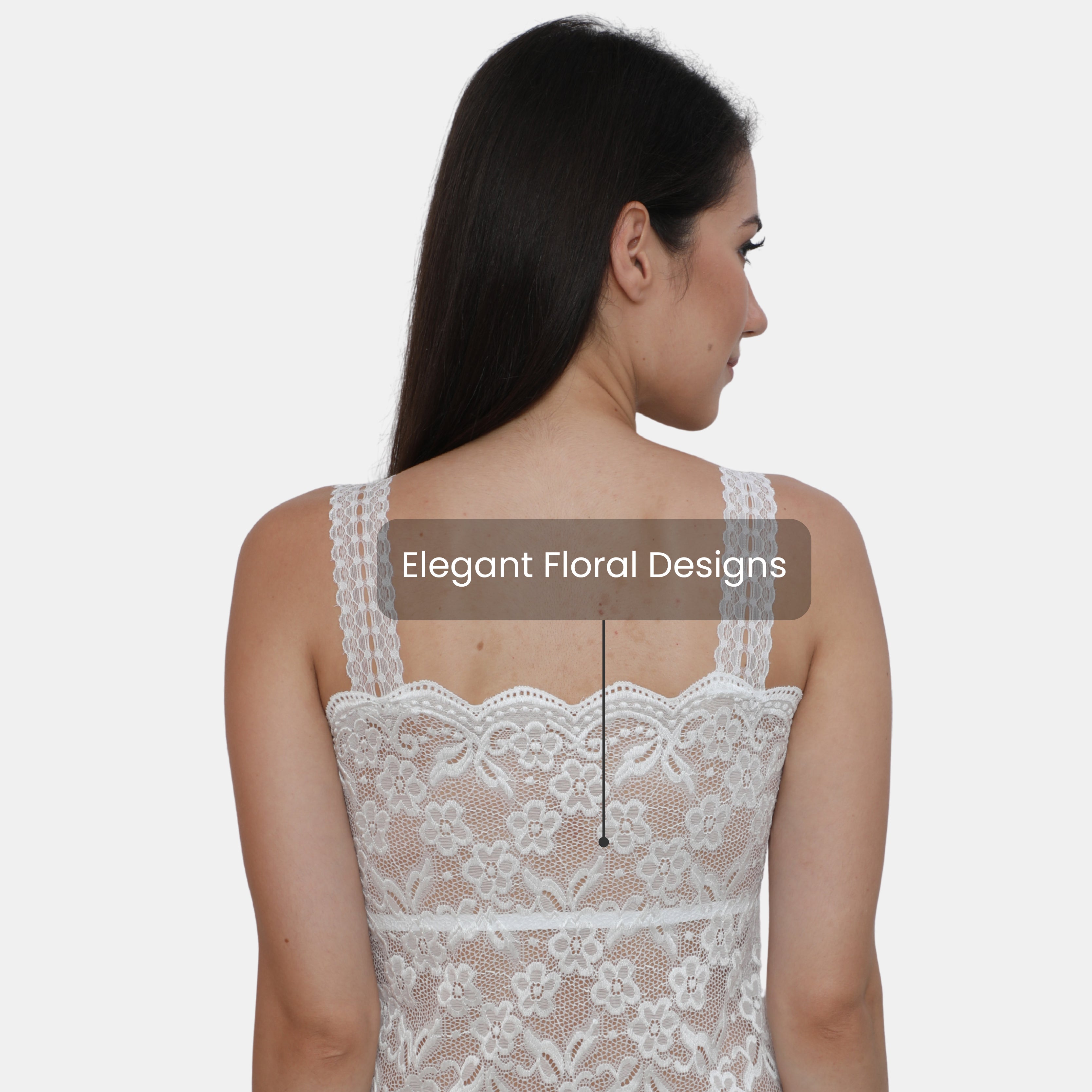 Lightly Padded Floral Lace Camisole