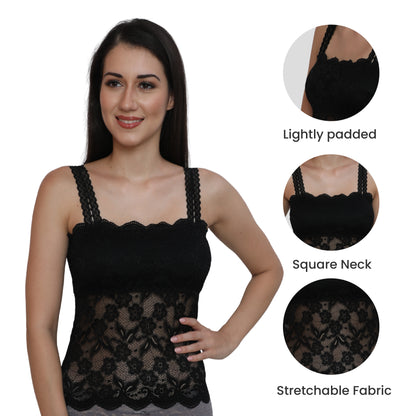 Floral Lace Padded Camisole