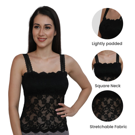 Floral Lace Padded Camisole