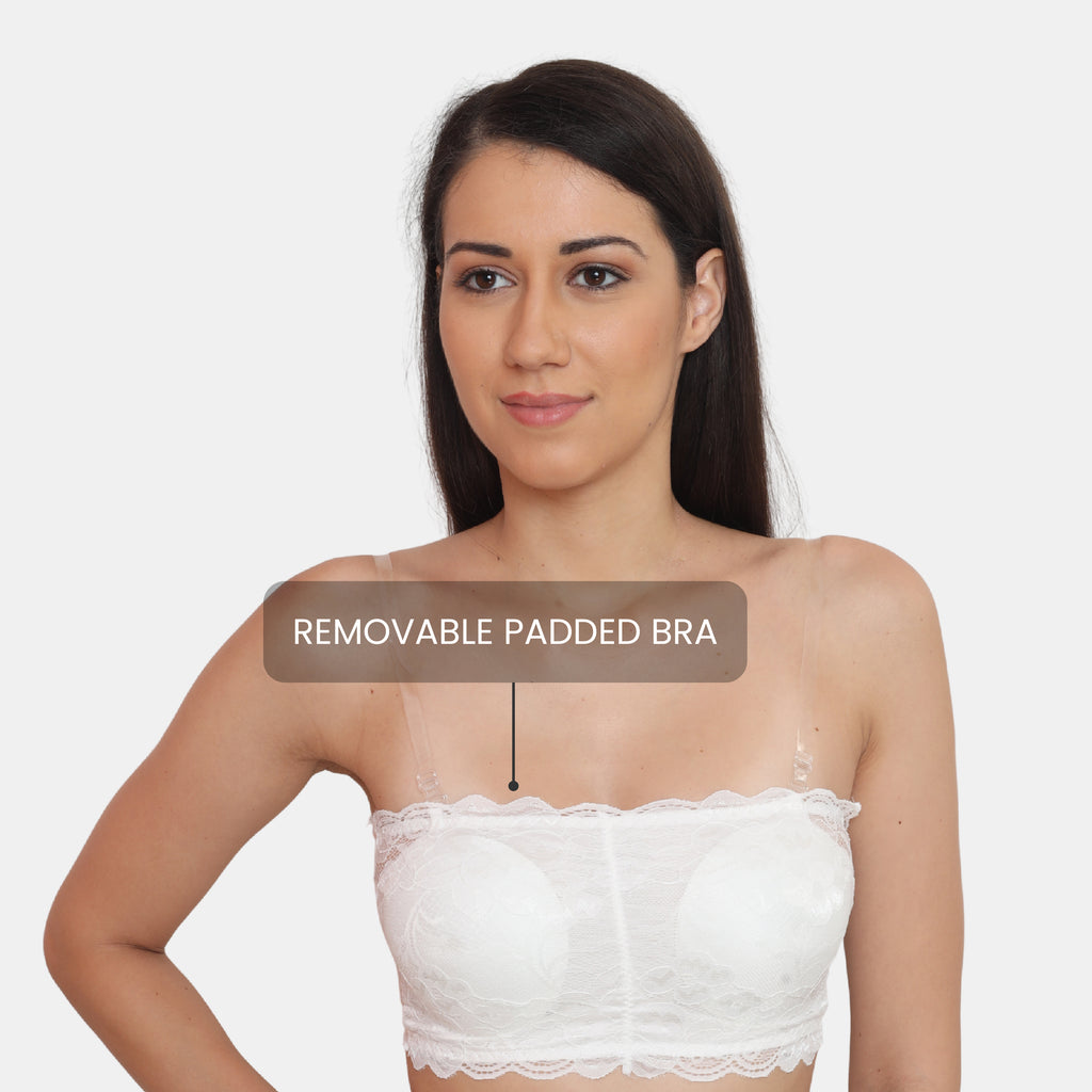 Strapless Padded Seamless Hook Closure Bra