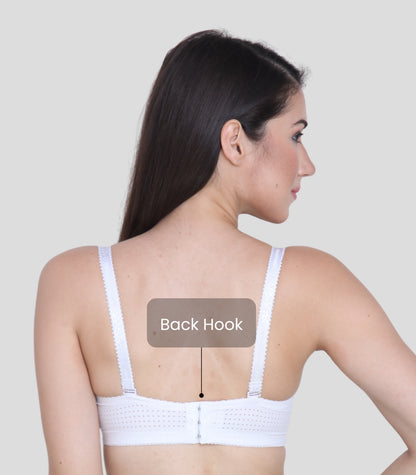 Cotton Nylon Elastane Padded Underwire Adjustable Straps Push Up Bra