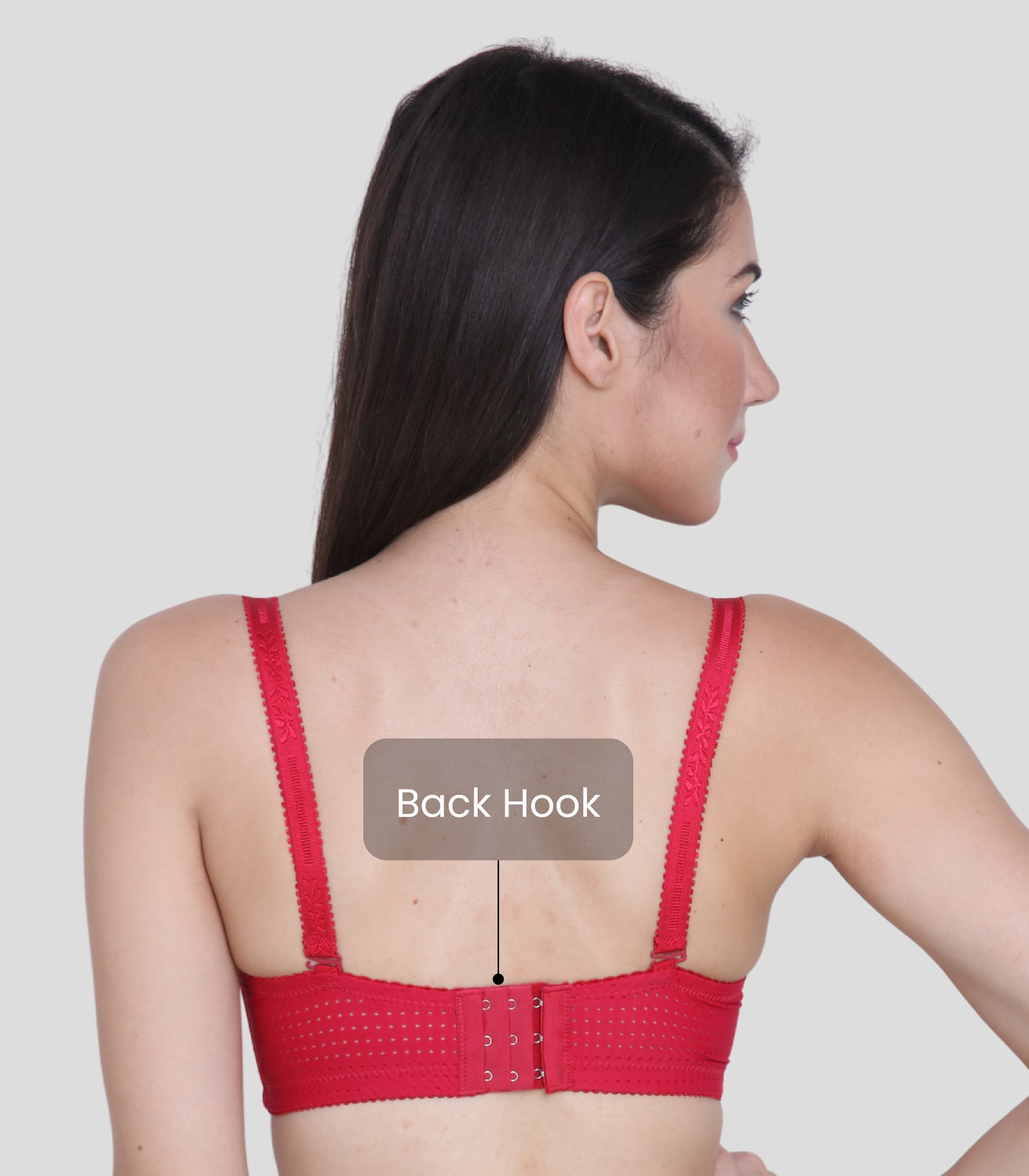 Cotton Nylon Elastane Padded Underwire Adjustable Straps Push Up Bra
