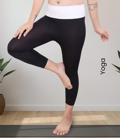 Nylon Spandex High Waist Ankle Length Legging